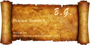 Bucsa Gobert névjegykártya